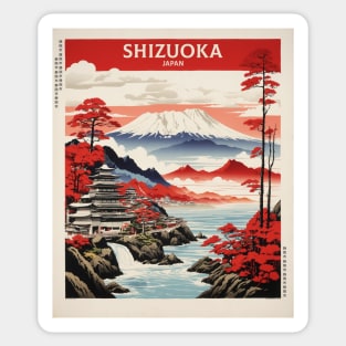 Shizouka Japan Travel Vintage Tourism Poster Sticker